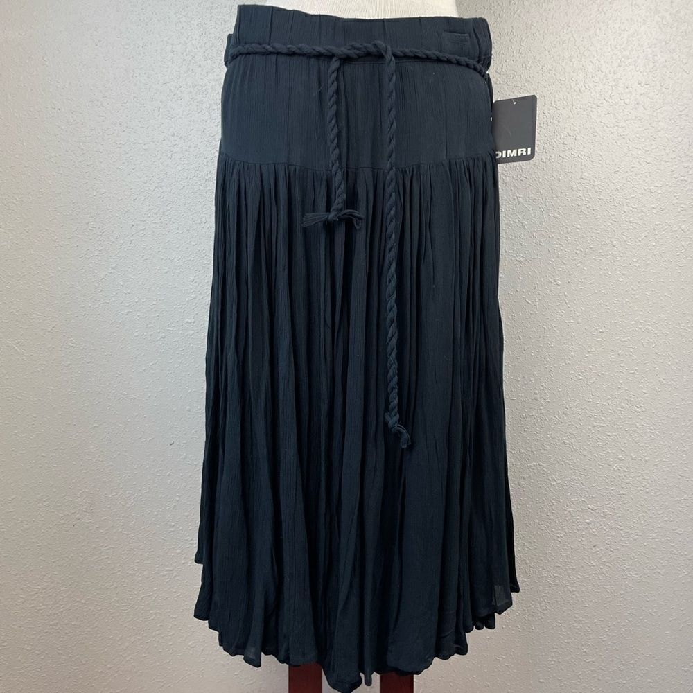 NWT Dimri Black Midi Skirt Size S